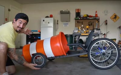 YouTuber builds speedy jet powered car but forgets brakes