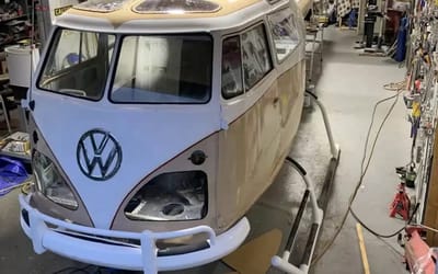 Canadian has used a Volkswagen Bus and an Airbus H125 to create a VW helicopter