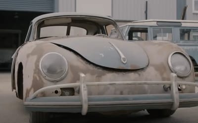 1957 Porsche 356 was found in a barn in Pennsylvania, when man removes gearbox he learns more about the car than he bargained for