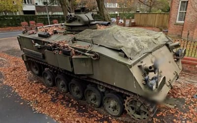 The fate of army tank parked on British street for years