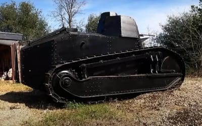 US man builds fully functional WW1 replica tank