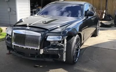 Man fixes Rolls-Royce Ghost with parts of Chevy Suburban