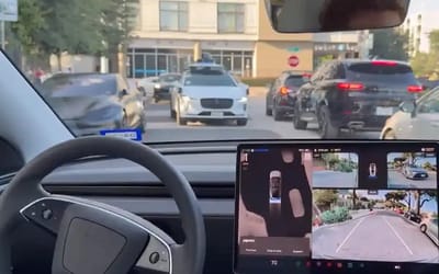 Tesla Robotaxi and Waymo come head-to-head in Texas, see how they react