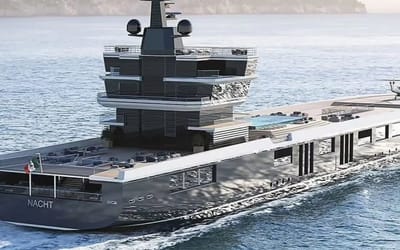 This 150-meter superyacht concept was once a 10,630 gross tonnage container ship