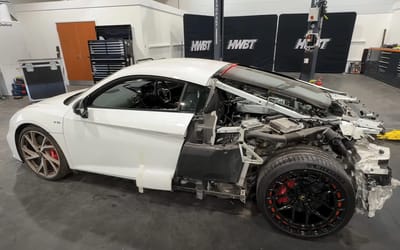 YouTuber finishes rebuilding problematic wrecked Audi R8 then gives it to his friend, it looks sick