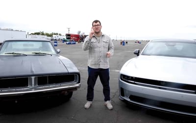 Guys put a Dodge Charger Daytona EV up against a 1969 Charger to see if it's worthy of replacing it