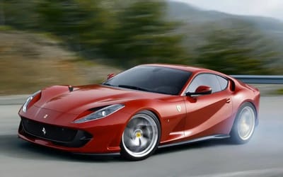 Ferrari 812 Superfast with 100,000 miles hits blazing speeds on German autobahn