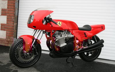 Ferrari never built a motorcycle, yet one exists with full family permission after being crafted for over 3,000 hours