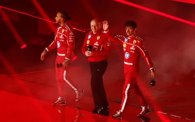 We were in attendance as Lewis Hamilton made a grand entrance with Ferrari at F175 showcase