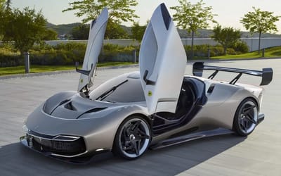 Mystery Ferrari client is so important a unique shape-shifting, gold-mirrored hypercar was created for him