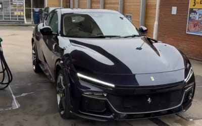 Man reveals how much it costs to fill the tank of his new Ferrari Purosangue, leaving people in shock