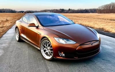 YouTuber builds the first ever V8 Tesla by swapping out the motor for an engine