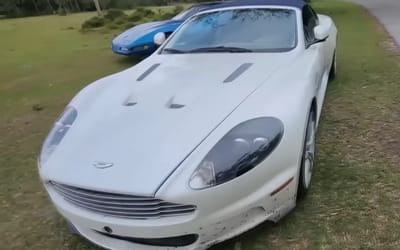 Man tried everything to revive flood-damaged Aston Martin bought from Florida salvage auction and there was only one option left