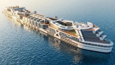 $16 billion mile-long cruise ship would permanently carry 80,000 people at sea and become 'floating city' where people live