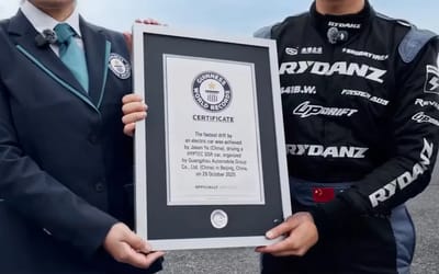 Chinese EV breaks world record for fastest drift by electric car in aggressive display of power