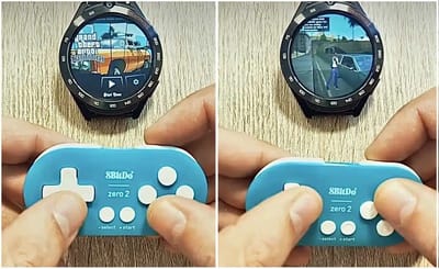 Watch how this guy plays GTA on his SMARTWATCH