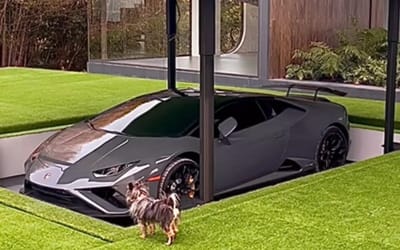 Someone created something more modern than a garage, supercars rise like a phoenix