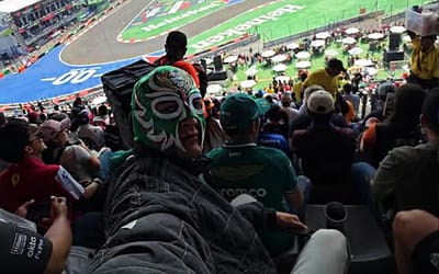 George Russell unmasked himself as Mexico’s most unexpected fan so he could watch Formula One from the stands