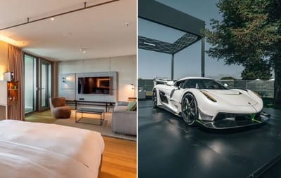 European hotel lets you park your car on room balcony