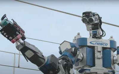 Giant 40-foot humanoid robot with Wall-E-inspired head to work on Japanese railways