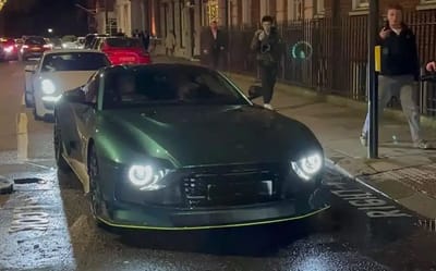 Gordon Ramsay made a right scene in London after being spotted cruising his $1.5 million Aston Martin Valour