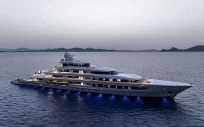 Saudi billionaire installs a daybed on his $320 million superyacht that transforms into a 158-inch waterproof LED screen