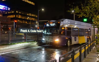 Canadian steals public bus when driver gets off but stays on route and makes all the usual stops