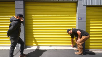 Men buy entire unit of lost freight for $2,500 but the goods inside aren't even the biggest prize