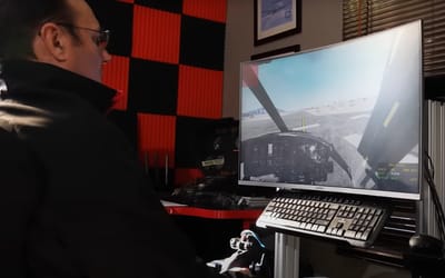 Man who's spent hours doing helicopter flight simulations sees if he can actually fly a real helicopter