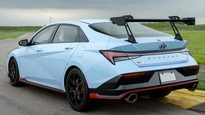This new Elantra N TCR is winging its way to America to compete with the Honda Civic