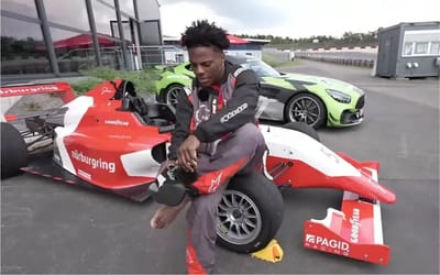 IShowSpeed drives F4 car at Nurburgring and ends up stalling it