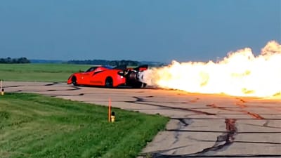 Canada man spent 17 years building absolutely wild homemade Ferrari with 18,000HP and it looks as mad as it sounds when it gets going