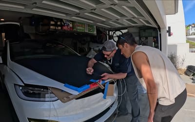 Oregon man puts his own DIY solar panels on his Tesla Model X and shares how much extra range it gives him