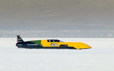 Man who broke the sound barrier on land has set a brand new speed record with 1,600HP hydrogen vehicle