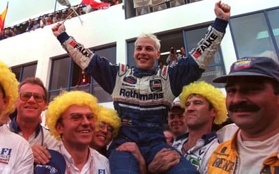 F1 champion Jacques Villeneuve got trapped in an airport toilet and had to escape after security couldn’t help