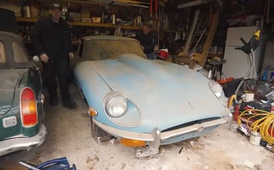 Jaguar E-Type found in a barn was hiding an American secret under the hood