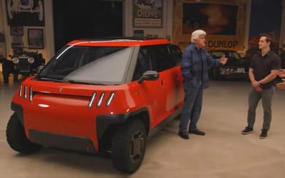 Jay Leno takes the Telo MT1 prototype for a spin, revealing new details