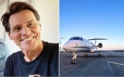 Jim Carrey’s private jet is a gamer’s dream