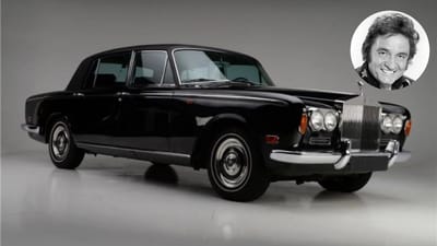 Johnny Cash's old 1970 Rolls-Royce Silver Shadow has been turned into an EV after it had 'black smoke' coming out of it