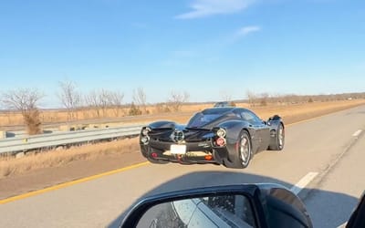 Kansas man blown away after looking out of his window on the highway and seeing millions of dollars' worth of car fly by
