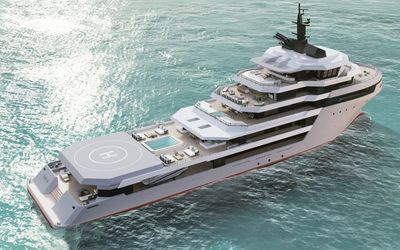 New 262-foot superyacht concept is converted from an expedition vessel to an incredible 5-star experience