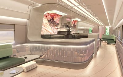 First-look inside new state-of-the-art train that will connect Los Angeles and Las Vegas