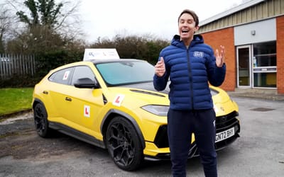 Man takes the first ever driving test in a Lamborghini Urus Performante and it was far from straightforward
