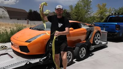 Utah man shares the wild reason his Lamborghini Gallardo caught on fire as he begins rebuild after it was declared a 'total loss'