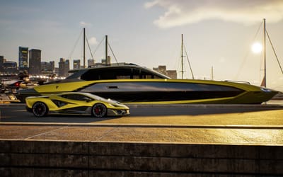 Lamborghini’s 101FT Tecnomar yacht debuts with hypercar styling and 45-knot speed