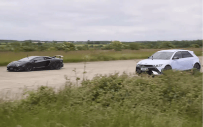 Lamborghini Aventador and Hyundai Ioniq 5 N EV go head-to-head with surprising results in drag race