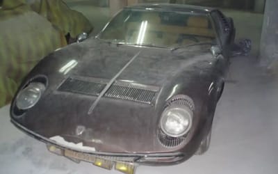 Man dubbed 'Greek Elvis' was so rich he left rare Lamborghini in hotel parking lot for 30 years until it rotted