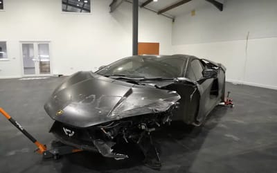 Man bought the first ever crash damaged Lamborghini Revuelto to save it but there’s some big worries