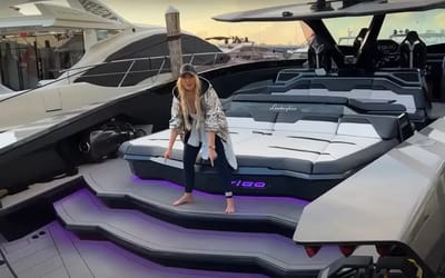 The interior of the world’s first $4M Lamborghini yacht feels like a supercar