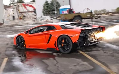 YouTuber installs F1 exhaust system to his Lamborghini Aventador and now it shoots FLAMES